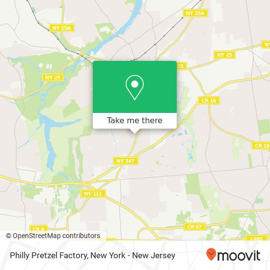 Mapa de Philly Pretzel Factory