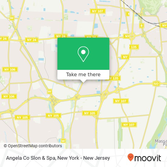 Angela Co Slon & Spa map