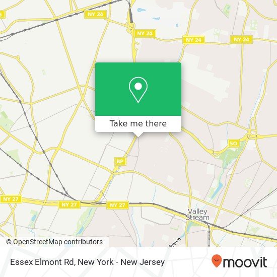 Essex Elmont Rd map