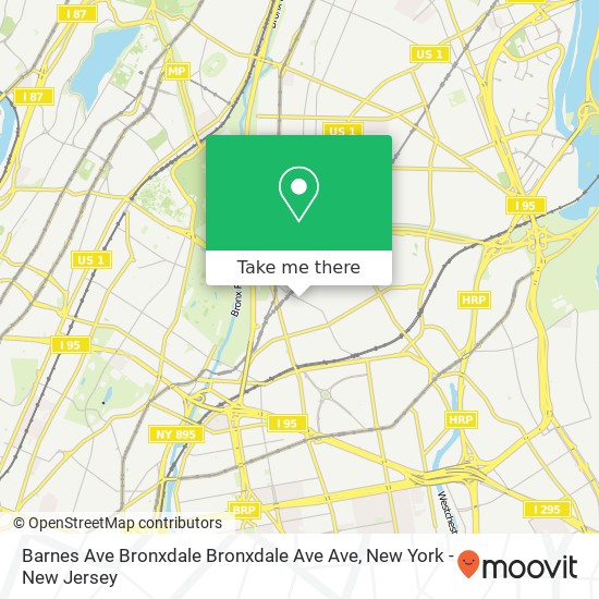Barnes Ave Bronxdale Bronxdale Ave Ave map