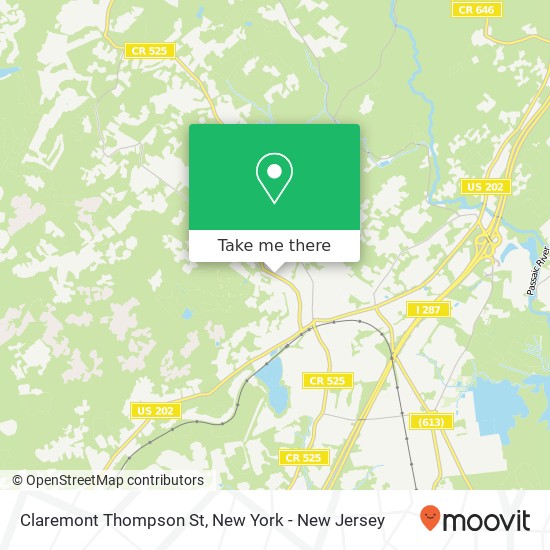 Claremont Thompson St map