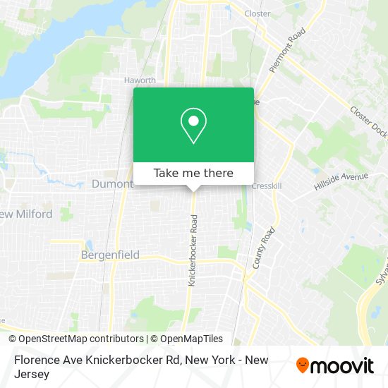 Florence Ave Knickerbocker Rd map