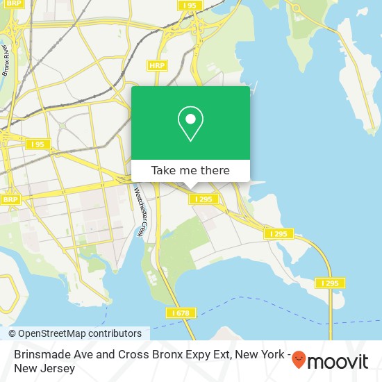 Brinsmade Ave and Cross Bronx Expy Ext map