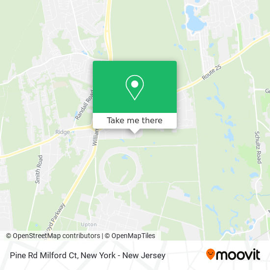 Pine Rd Milford Ct map