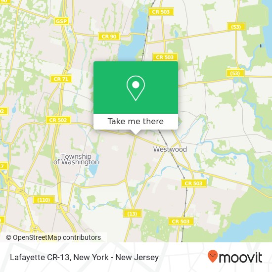 Mapa de Lafayette CR-13
