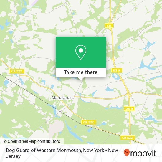 Dog Guard of Western Monmouth map