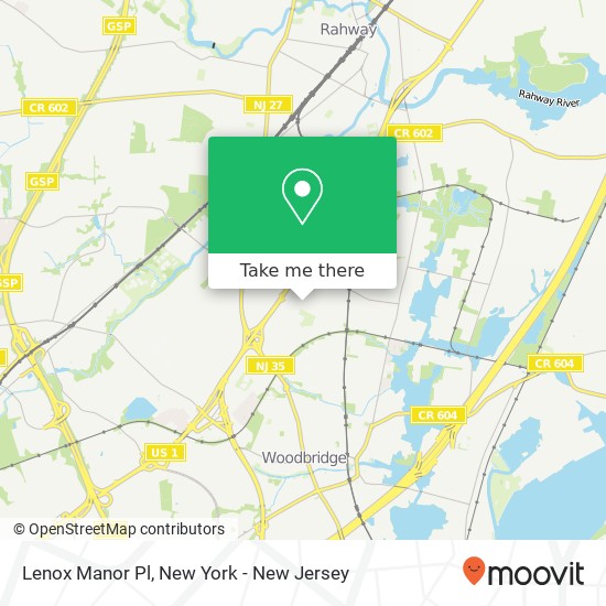 Lenox Manor Pl map