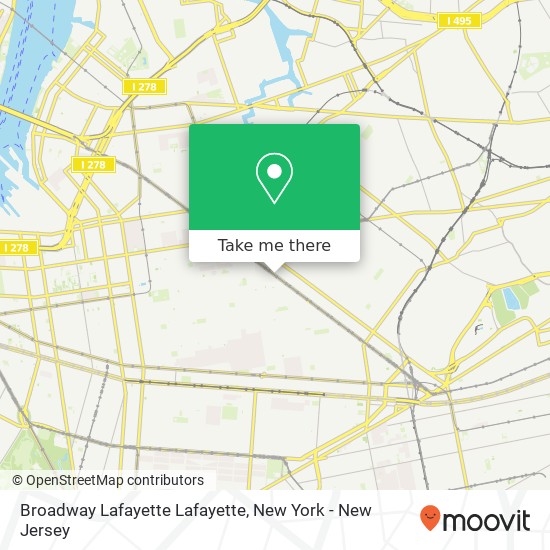 Broadway Lafayette Lafayette map