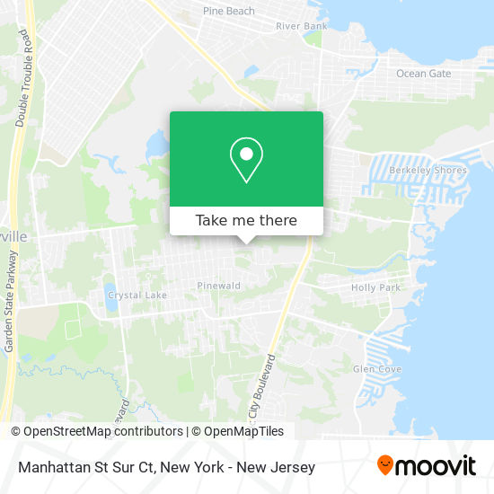 Mapa de Manhattan St Sur Ct