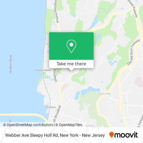 Webber Ave Sleepy Holl Rd map