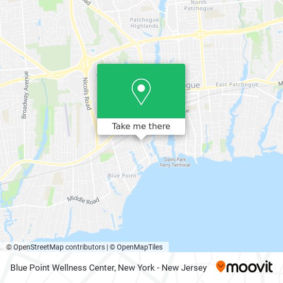 Blue Point Wellness Center map