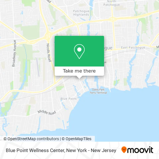Blue Point Wellness Center map