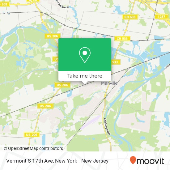 Mapa de Vermont S 17th Ave