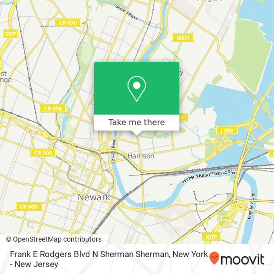Mapa de Frank E Rodgers Blvd N Sherman Sherman