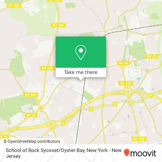 School of Rock Syosset / Oyster Bay map