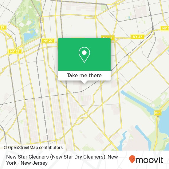 New Star Cleaners map