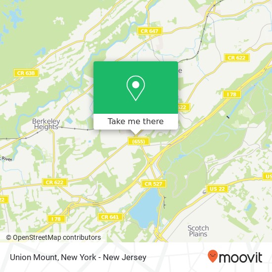 Union Mount map