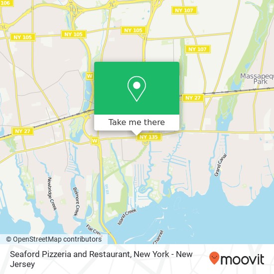 Mapa de Seaford Pizzeria and Restaurant