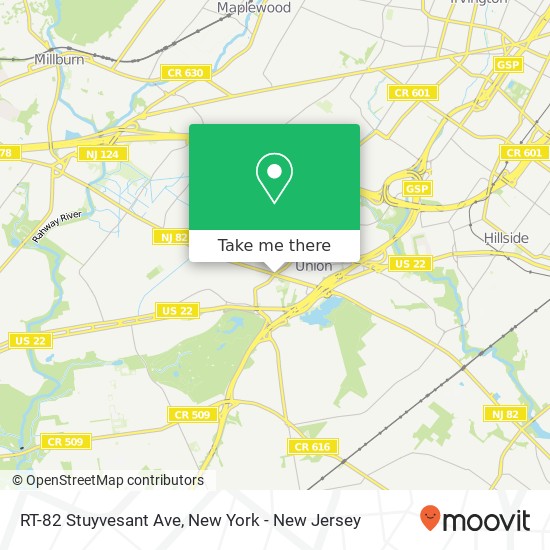 Mapa de RT-82 Stuyvesant Ave