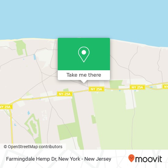 Farmingdale Hemp Dr map