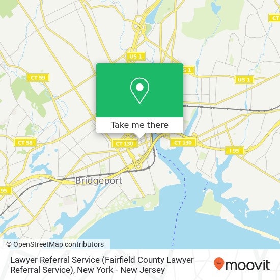 Mapa de Lawyer Referral Service (Fairfield County Lawyer Referral Service)