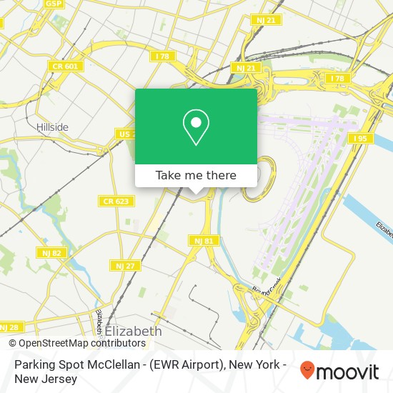Parking Spot McClellan - (EWR Airport) map