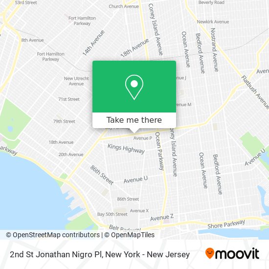 2nd St Jonathan Nigro Pl map