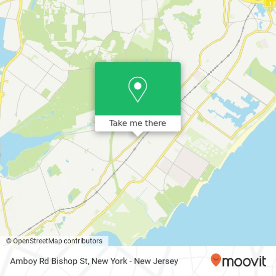 Amboy Rd Bishop St map