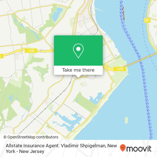 Mapa de Allstate Insurance Agent: Vladimir Shpigelman