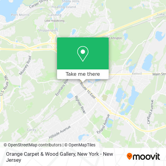 Mapa de Orange Carpet & Wood Gallery