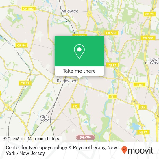 Center for Neuropsychology & Psychotherapy map