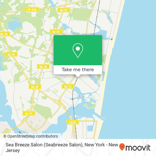 Sea Breeze Salon (Seabreeze Salon) map