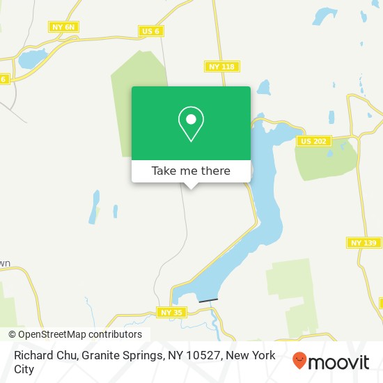 Mapa de Richard Chu, Granite Springs, NY 10527