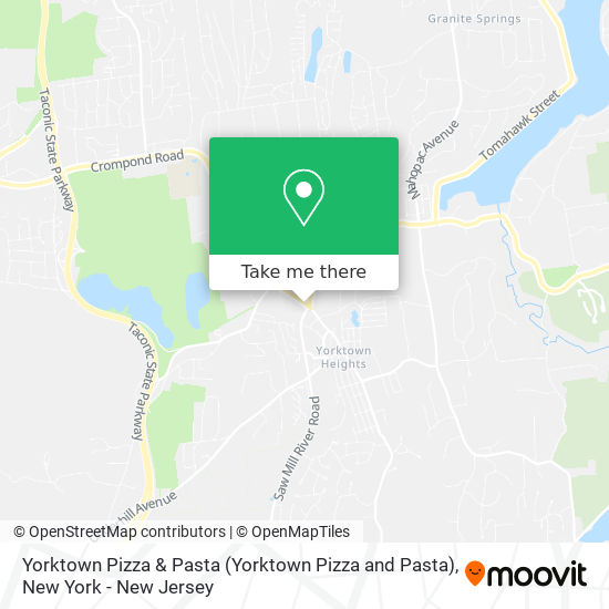 Yorktown Pizza & Pasta map