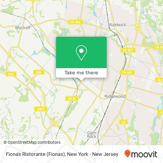 Fiona's Ristorante (Fionas) map