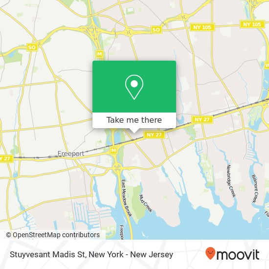 Stuyvesant Madis St map