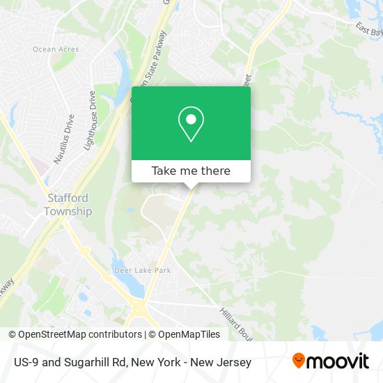 Mapa de US-9 and Sugarhill Rd