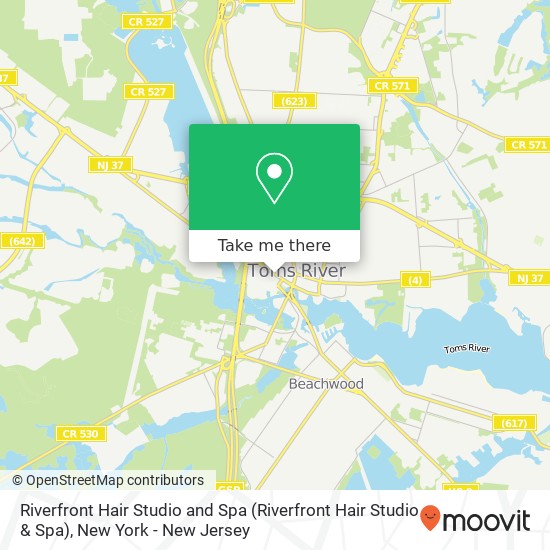 Riverfront Hair Studio and Spa map