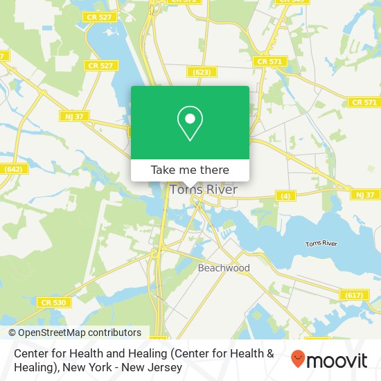 Mapa de Center for Health and Healing