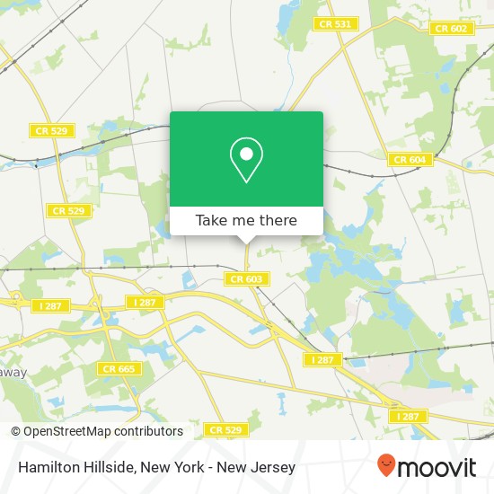 Mapa de Hamilton Hillside