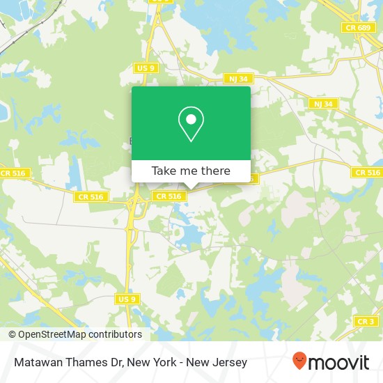 Matawan Thames Dr map