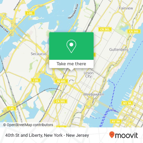 Mapa de 40th St and Liberty