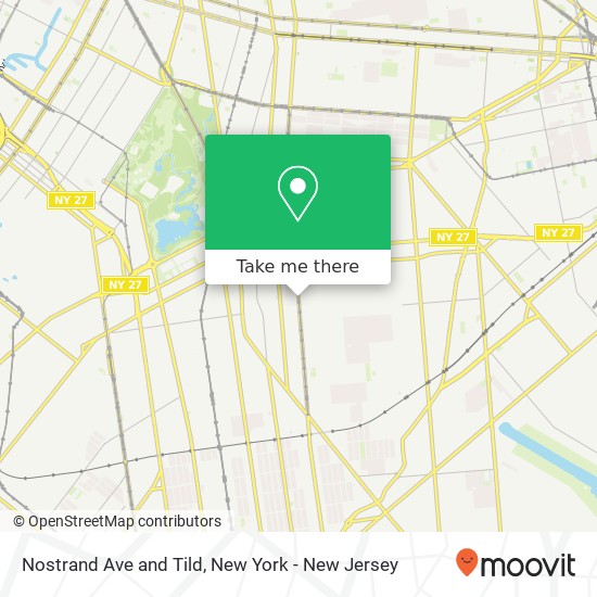 Mapa de Nostrand Ave and Tild