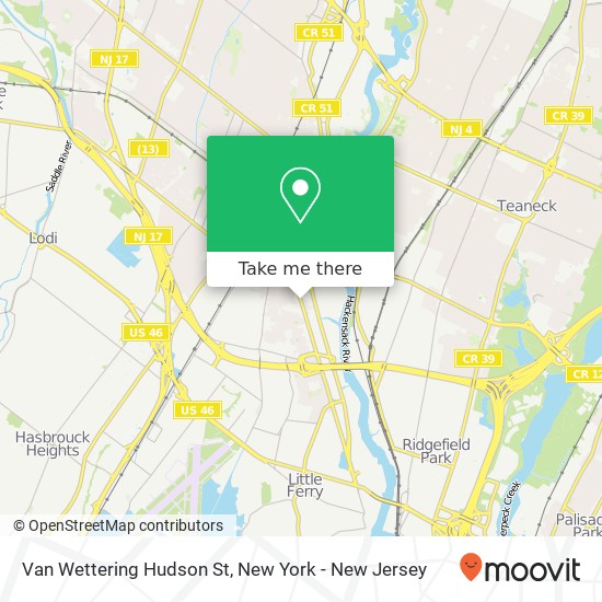 Mapa de Van Wettering Hudson St