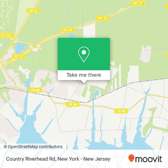 Country Riverhead Rd map