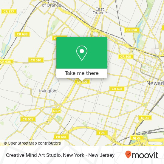 Mapa de Creative Mind Art Studio