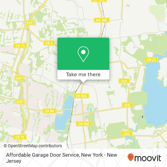 Affordable Garage Door Service map