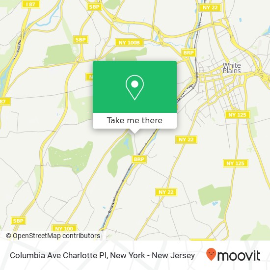 Mapa de Columbia Ave Charlotte Pl