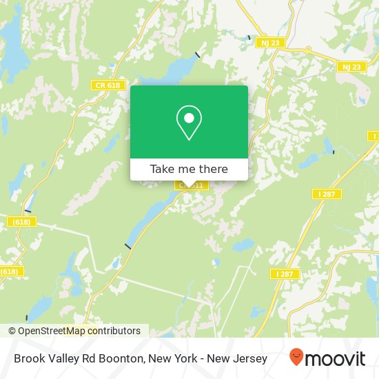 Brook Valley Rd Boonton map