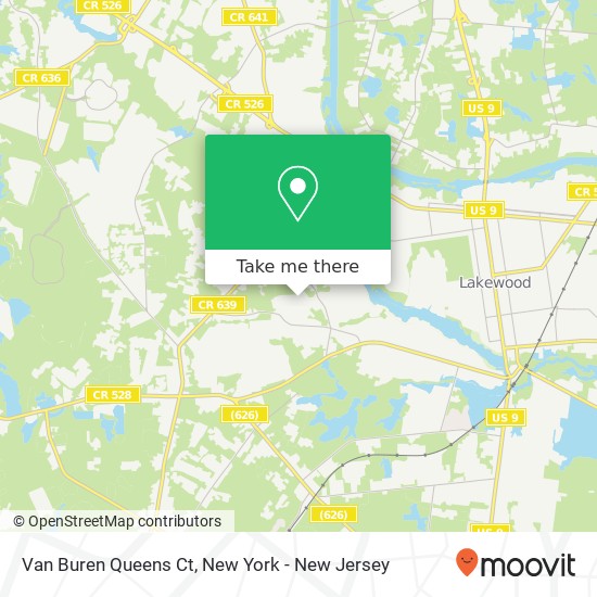 Mapa de Van Buren Queens Ct